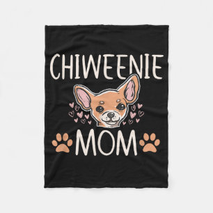 chiweenie mamma chihuahua gullig hundägare kärle fleecefilt