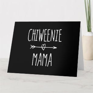 chiweenie mamma chihuahua mamma-gåva kort