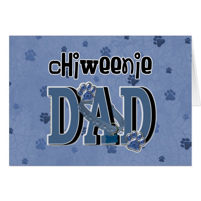 ChiWeenie PAPPA Hälsningskort (Framsidan Horizontal)