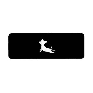 Chiweenie yoga ness gift, chihuahua dachshund returadress etikett