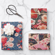 Chiyogami Yuzen Washi Stil mönster