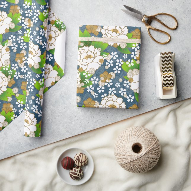 Chiyogami Yuzen Washi Styled Papper Presentpapper (Hantverk)