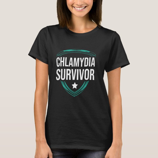 Chlamydia Survivor 1 T Shirt (Framsida)