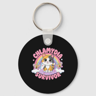 Chlamydia Survivor Cat Meme Roliga tröjor För mana Nyckelring