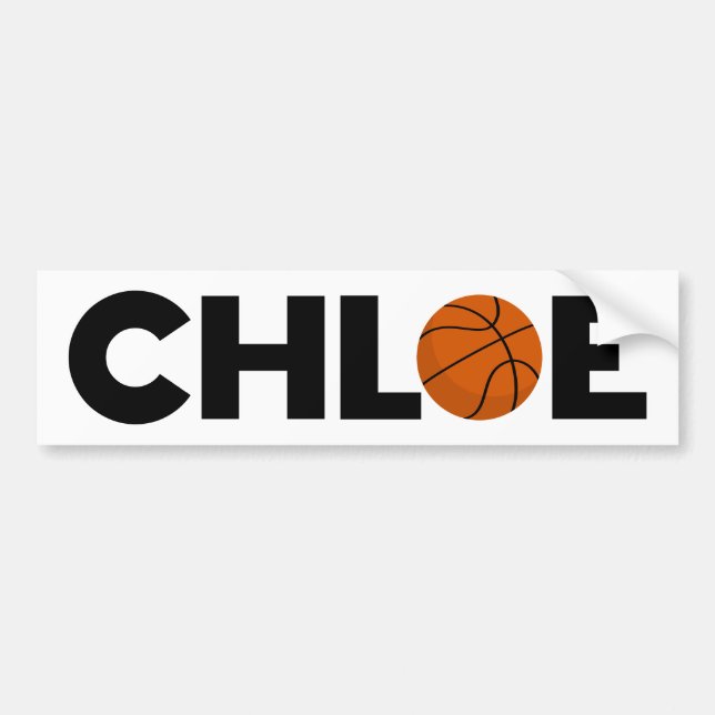 Chloe Basketball Bildekal (Framsidan)