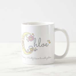 Chloe brev C namn: monogram mugg