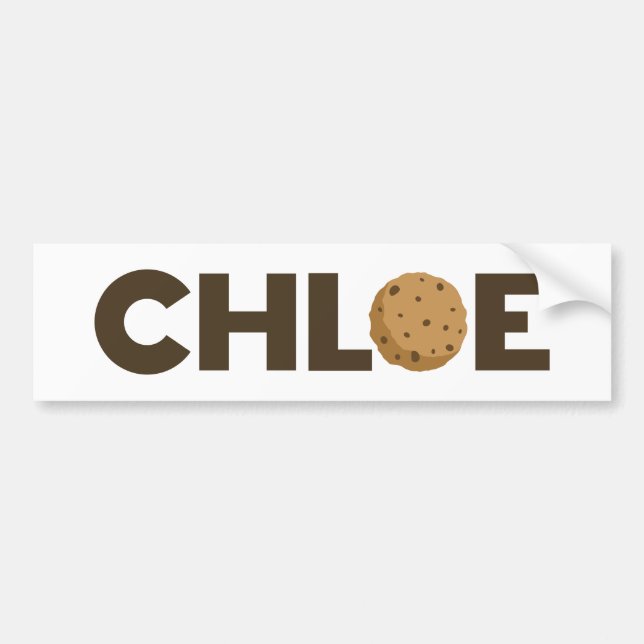 Chloe cookie-stötdekal bildekal (Framsidan)