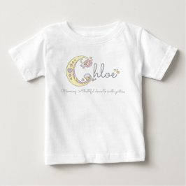 Chloe Flickor namn betyder personlig baby romper T-shirt