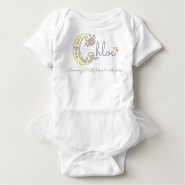 Chloe Flickor namn betyder personlig baby romper Tee