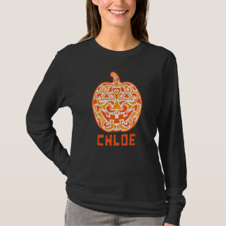 Chloe Halloween Socker Skalle Design T Shirt