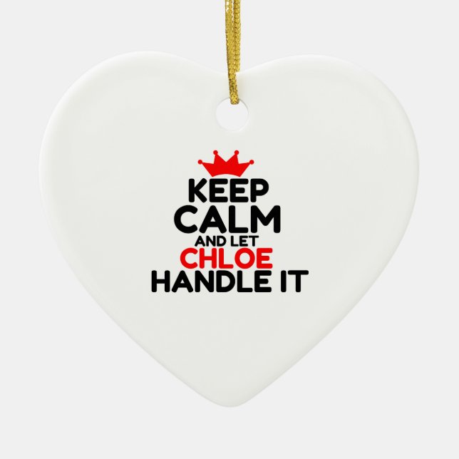 CHLOE HANDLE IT JULGRANSPRYDNAD KERAMIK (Framsidan)