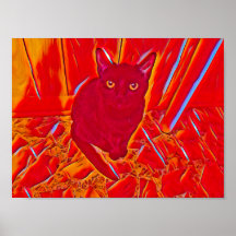 Chloe in Red Flame Paint