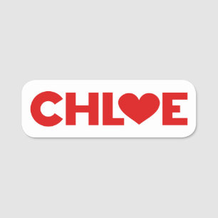Chloe Kärlek Namnbricka