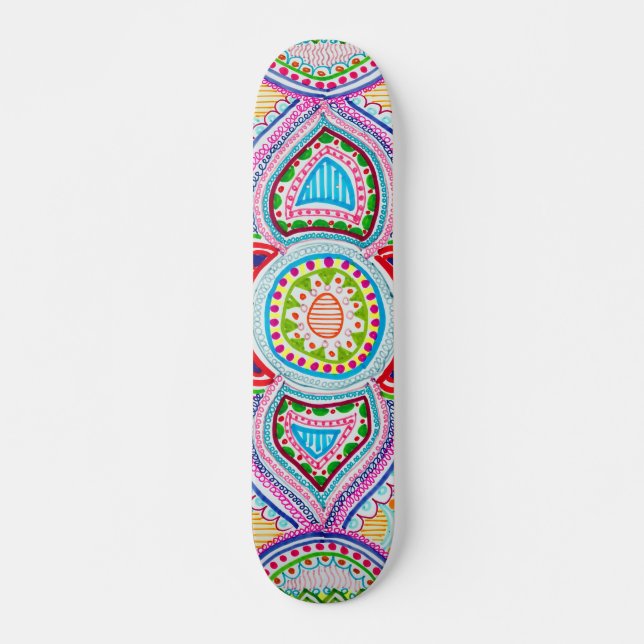 Chloe Lambertin MandalaSkateboard. Skateboard Bräda 19,5 Cm (Framsida)