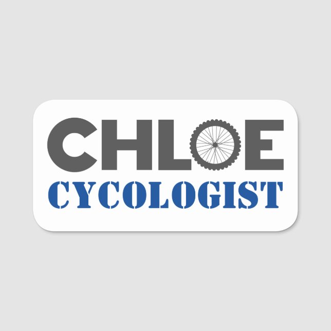 Chloe Mountain Biker Namnbricka (Framsida)