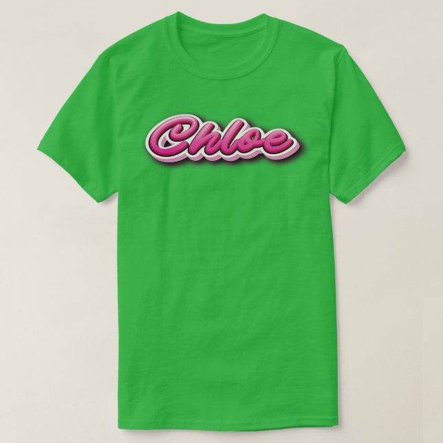 Chloe My Namn är Chloe Rosa T Shirt (Design framsida)