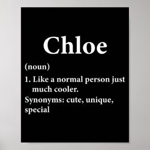 Chloe Namn Definition Rollig D Poster