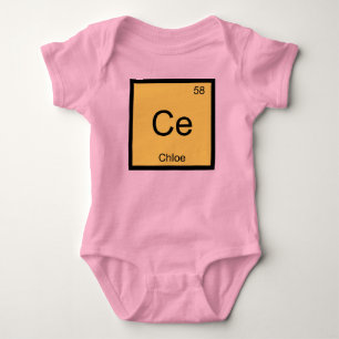 Chloe Namn kemi Inslag Periodic Bord Tee Shirt