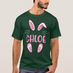 CHLOE Påskhare Funny Novelty Kunder Anpassningsbar T Shirt