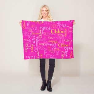 Chloe personlig kortnamn varmrös filt