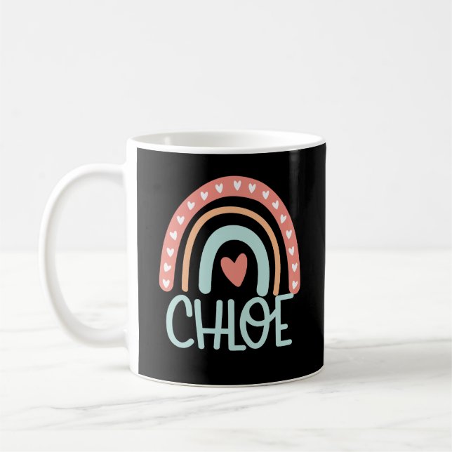 Chloe Personlig Namn Gift Kaffemugg (Vänster)