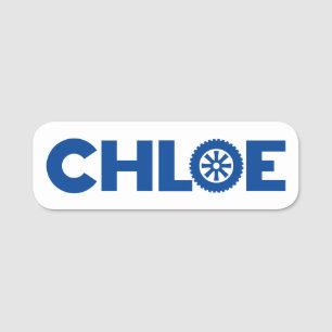 Chloe Petrol Head Namnbricka