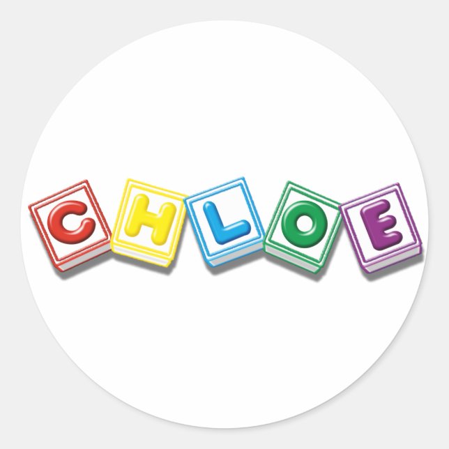 Chloe Runt Klistermärke (Framsida)