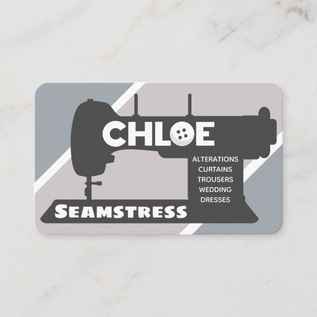 Chloe Seamstress Affärskort Visitkort (Framsida)