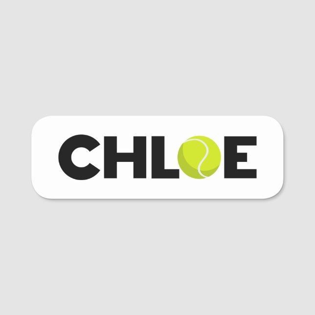 Chloe Tennis Namnbricka (Framsida)
