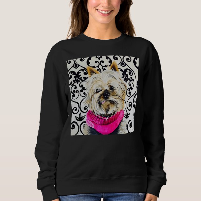Chloe The Shih Tzu T Shirt (Framsida)