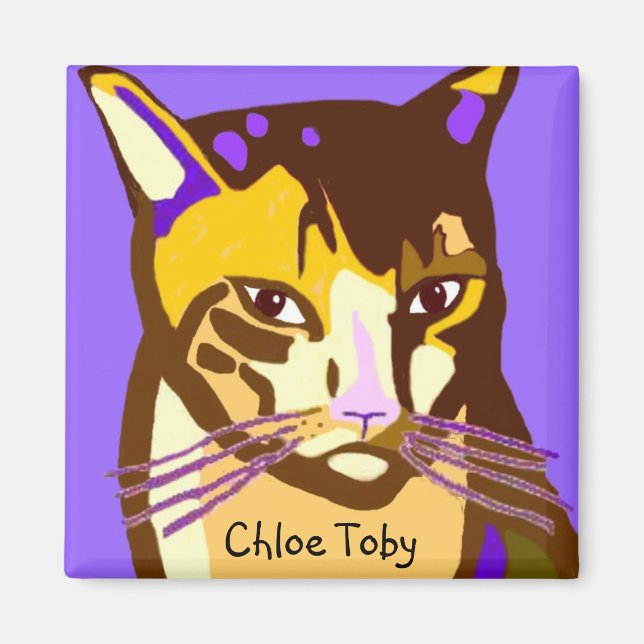 Chloe Toby Sq Magnet (Framsidan)