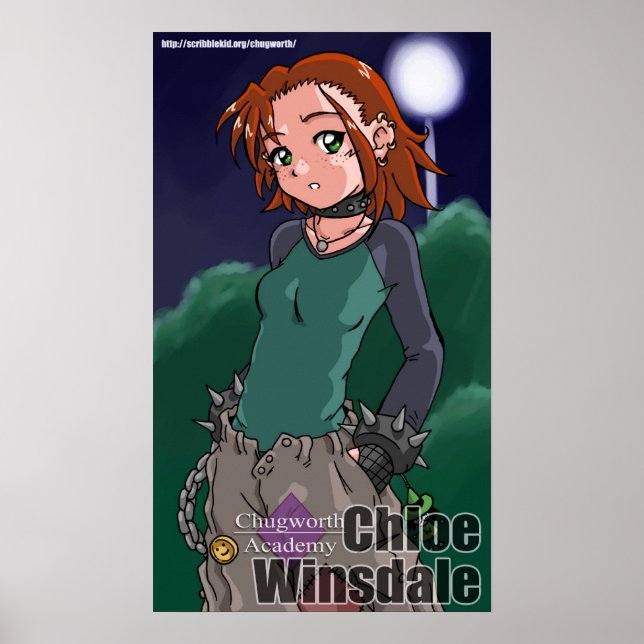 Chloe Winsdale: "Lycklig Ansikte". Poster (Framsidan)