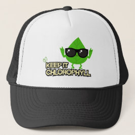 Chlorophyll Vibes—Leaf in Sunglasses Keps