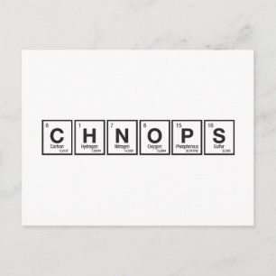 CHNOPS för alla Vykort