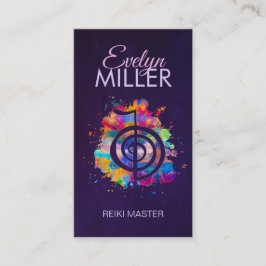 Cho ku Rei i färgat stänk Visitkort