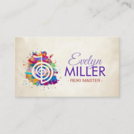 Cho ku Rei i färgat stänk Visitkort