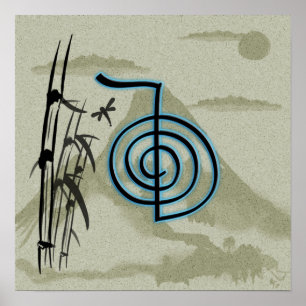 Cho Ku Rei Reiki berg Poster