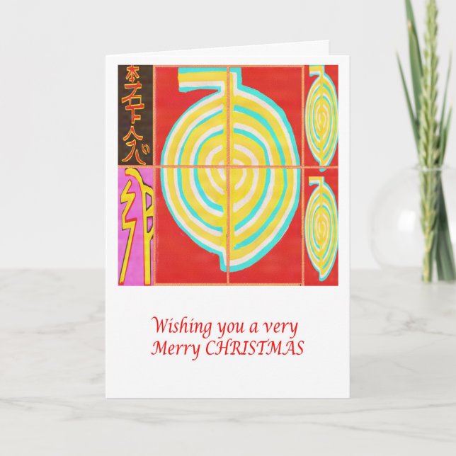 CHO KU REI - Reiki God jul Helgkort (Framsida)
