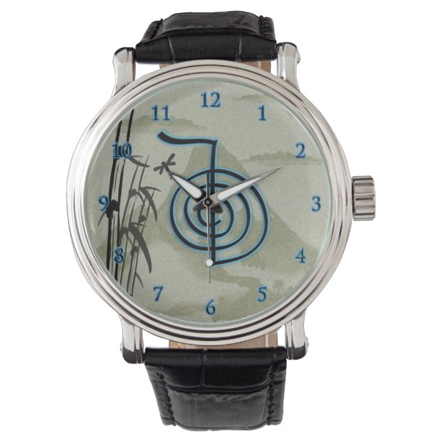 Cho Ku Rei Reiki Mountain Armbandsur (Framsida)