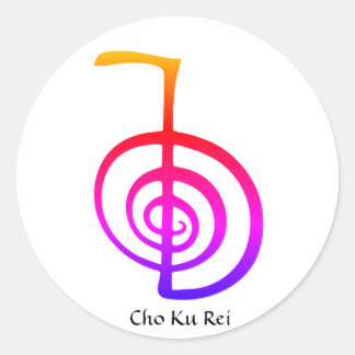 Cho Ku Rei, Reiki Power Symbol, Rainbow Stickers Runt Klistermärke