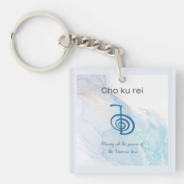 Cho ku Rei Traditional Usui Reiki Symbol Keychain (Framsidan)