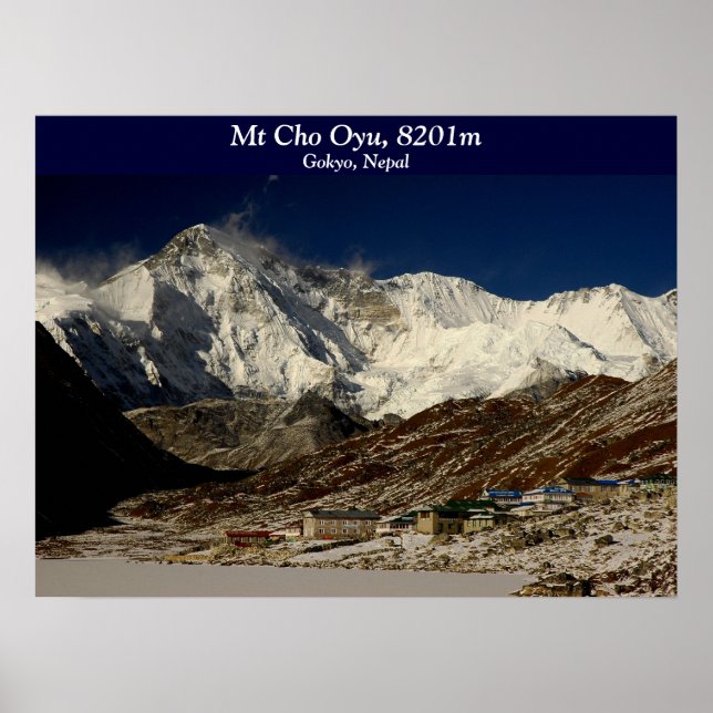 Cho Oyu och Gokyo Poster (Framsidan)