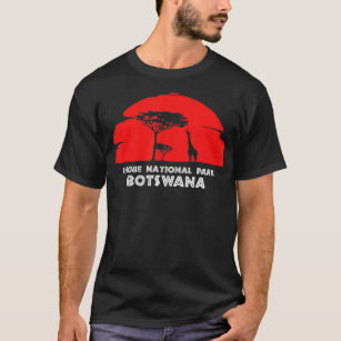 Chobe National Park Botswana Afrika Safari Girrafe T Shirt