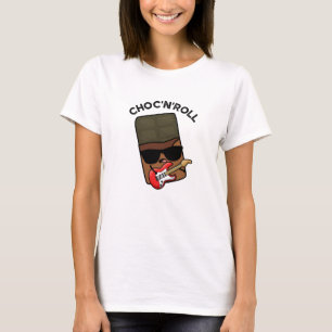 Choc and Roll-funny Chocolate Pun T Shirt