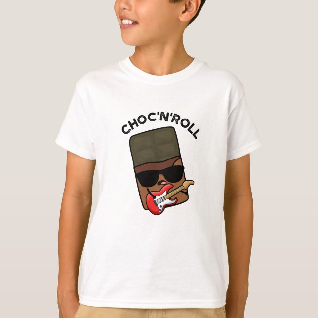 Choc and Roll-funny Chocolate Pun T Shirt (Framsida)