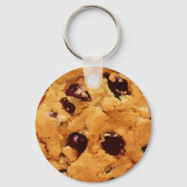 Choc chip cookie nyckelring