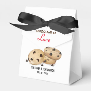 Choc-Fullt av Kärlek Cookie Bröllop Presentaskar