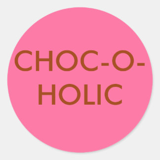 CHOC-O-HOLIC-dekal Runt Klistermärke