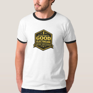 Chock bra elektriker guldmärkescertifierad t shirt