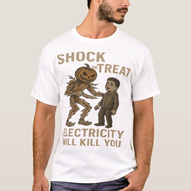 Chock Elektricitet T Shirt (Framsida)